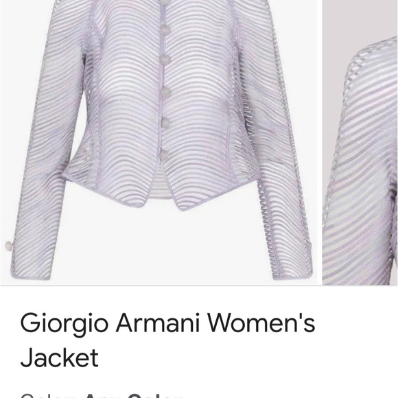 NWT Armani Collezioni Transparent Jacket - Picture 2 of 11
